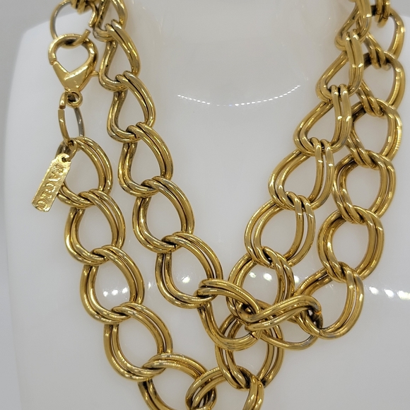 Paolo | Jewelry | Vintage Paolo Gucci Signed Chunky Chain Rare Long ...